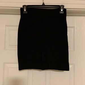 Black bcbg mini skirt